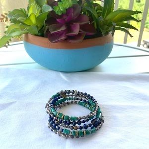 Silpada Spiky Palms Wrap Bracelet